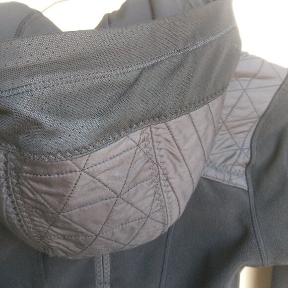LULULEMON | 'Fleecy keen' Black Fleece Jacket  ZIp Up Fleece Removable Hood 4 - Picture 11 of 15